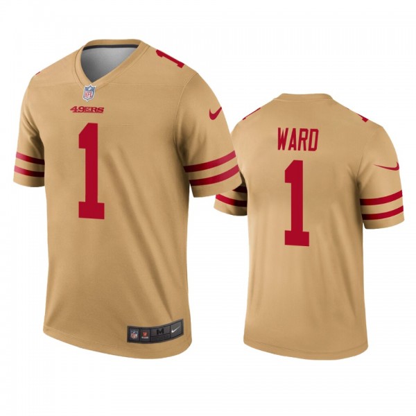 San Francisco 49ers Jimmie Ward Gold Inverted Lege...
