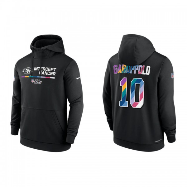 Jimmy Garoppolo San Francisco 49ers 2022 Crucial Catch Therma Performance Pullover Hoodie