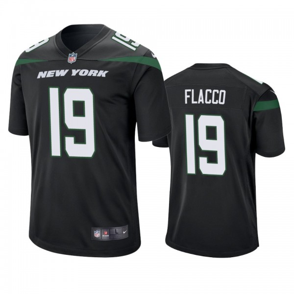 New York Jets Joe Flacco Black Game Jersey
