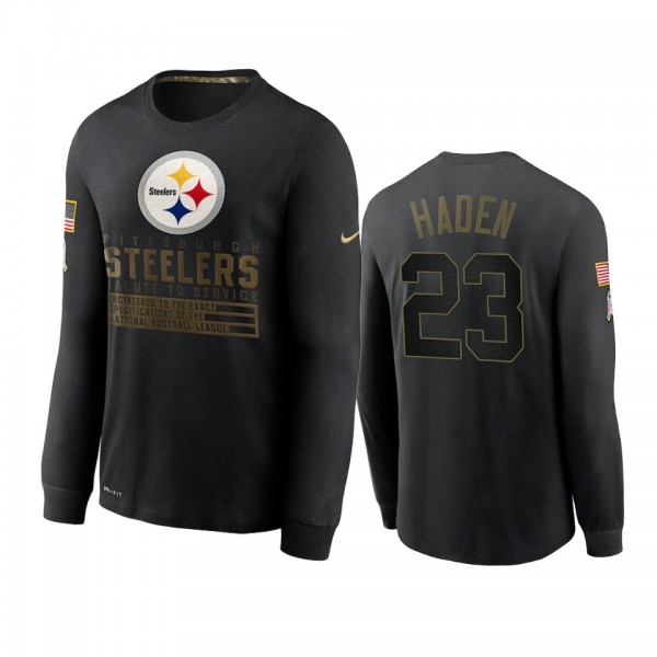 Pittsburgh Steelers Joe Haden Black 2020 Salute To...