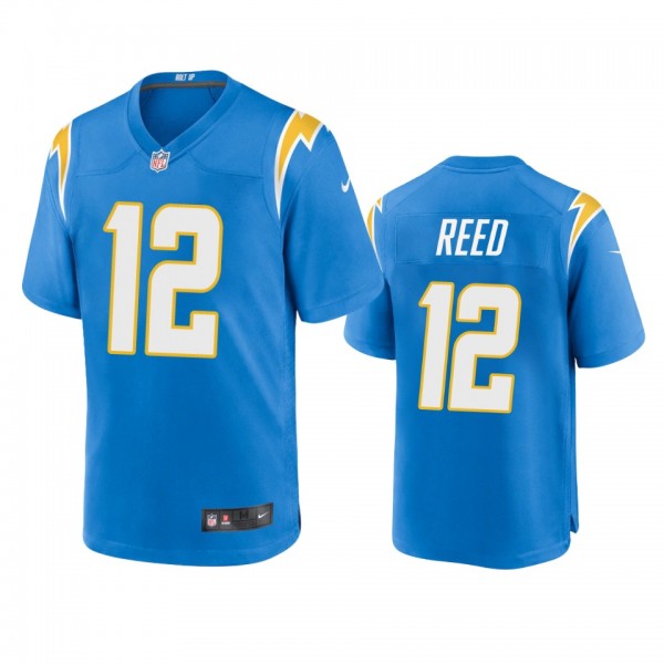 Los Angeles Chargers Joe Reed Powder Blue Game Jer...