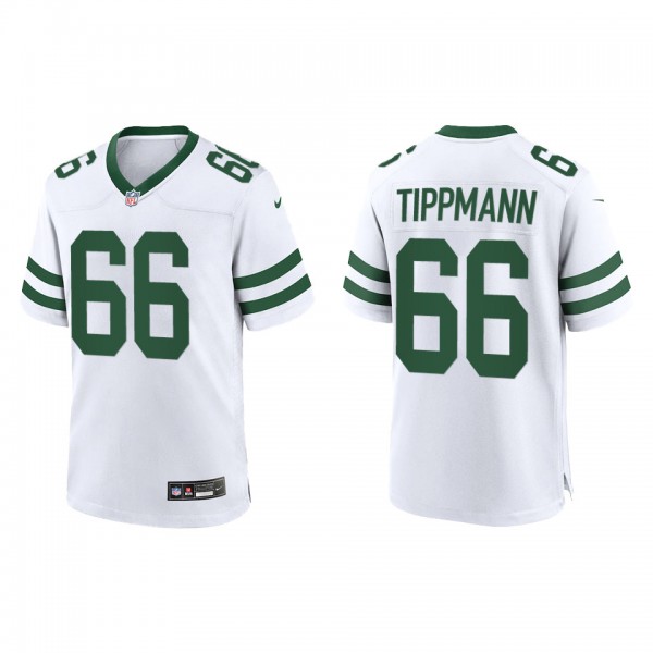 Joe Tippmann Men's New York Jets White Legacy Game...