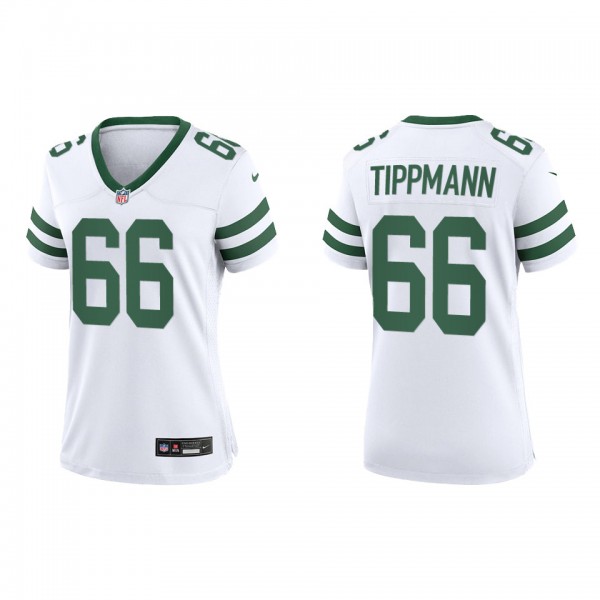 Joe Tippmann Women's New York Jets White Legacy Ga...