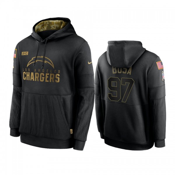 Los Angeles Chargers Joey Bosa Black 2020 Salute T...