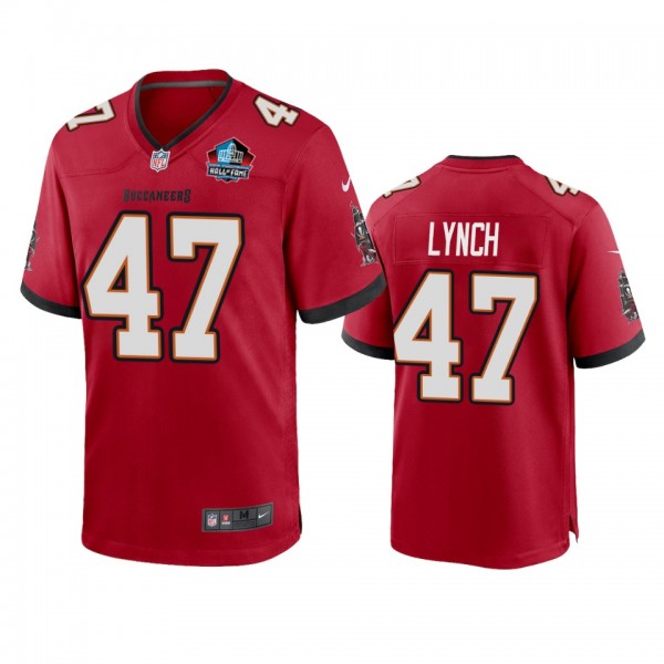 Tampa Bay Buccaneers John Lynch Red NFL Hall of Fa...