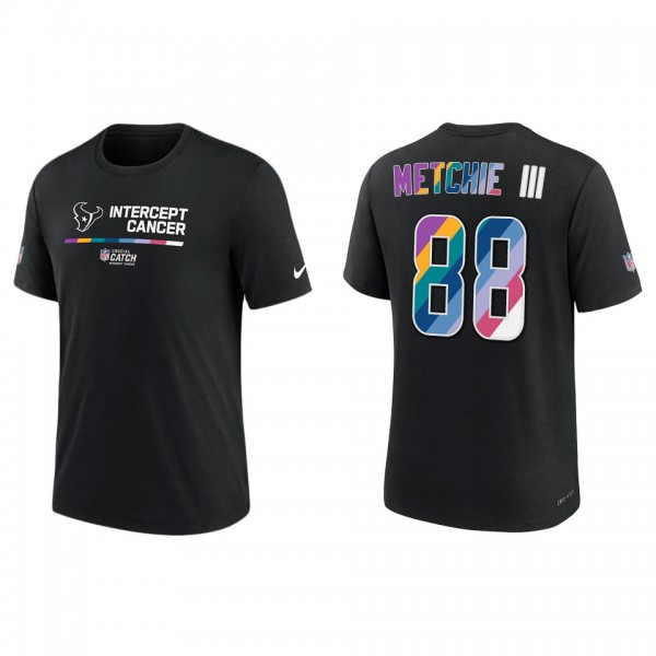 John Metchie III Houston Texans Black 2022 NFL Crucial Catch Performance T-Shirt