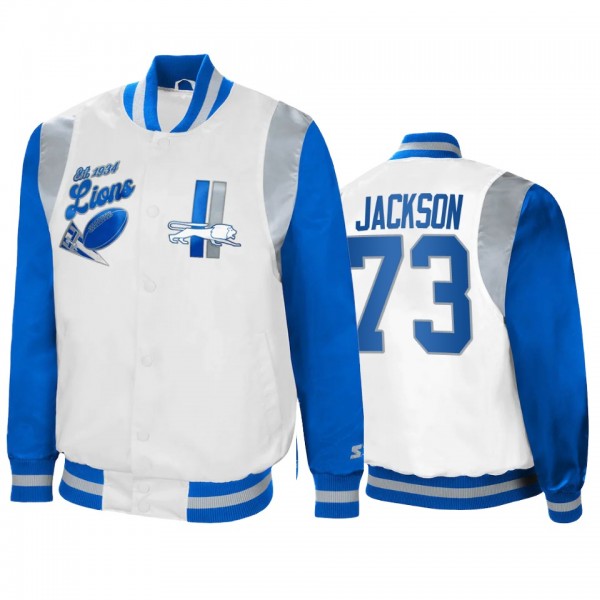 Detroit Lions Jonah Jackson White Blue Retro The A...