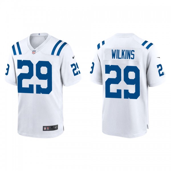 Men's Indianapolis Colts Jordan Wilkins White Game Jersey