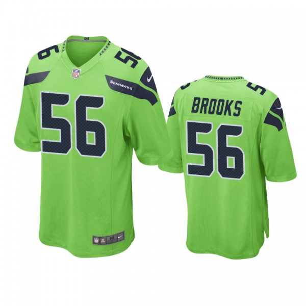 Seattle Seahawks Jordyn Brooks Neon Green Game Jersey
