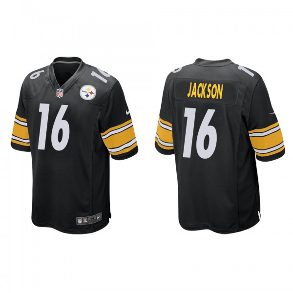 Men's Pittsburgh Steelers Josh Jackson Black Game ...