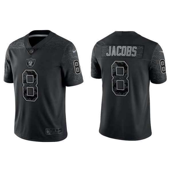 Josh Jacobs Las Vegas Raiders Black Reflective Lim...