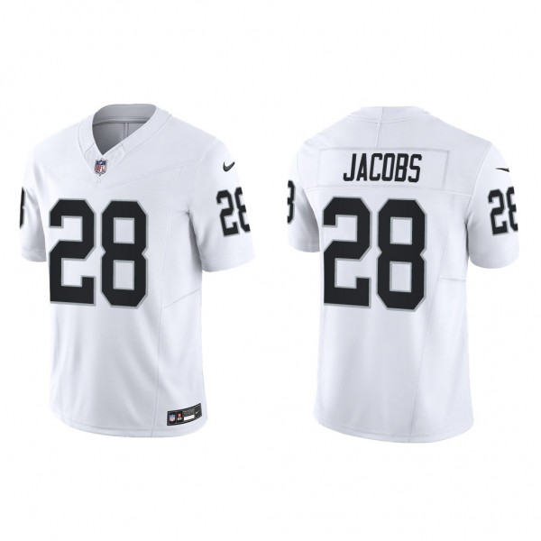 Men's Las Vegas Raiders Josh Jacobs White Vapor F.U.S.E. Limited Jersey