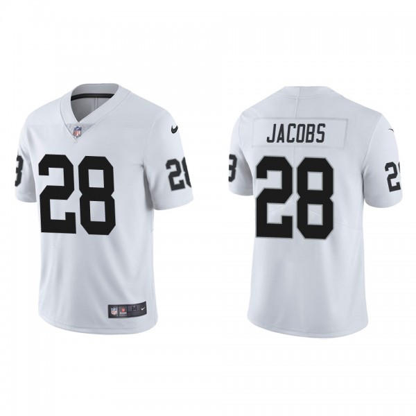 Men's Las Vegas Raiders Josh Jacobs White Vapor Li...