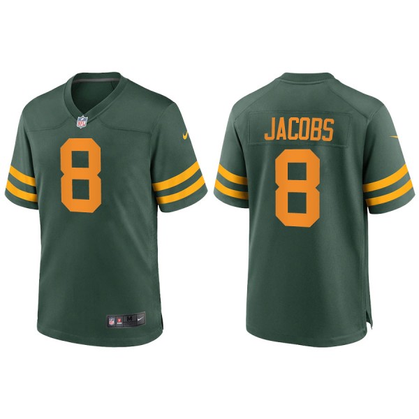 Men's Green Bay Packers Josh Jacobs Green Alternate Game Jersey