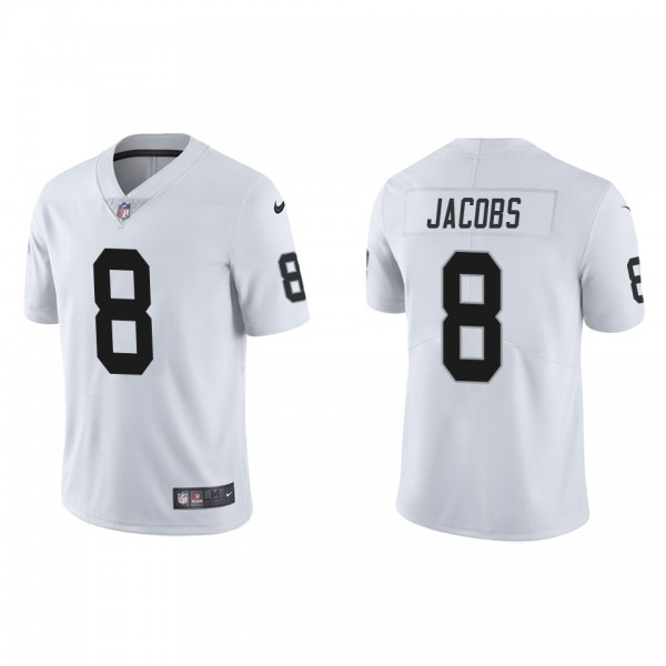 Men's Las Vegas Raiders Josh Jacobs White Vapor Li...