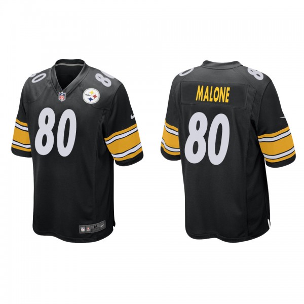 Men's Pittsburgh Steelers Josh Malone Black Game J...