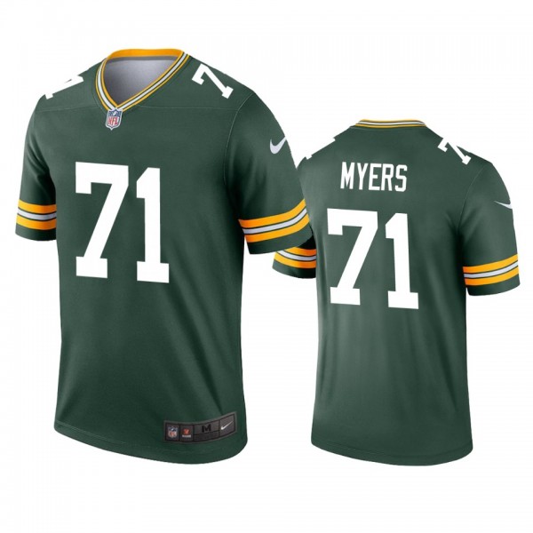 Green Bay Packers Josh Myers Green Legend Jersey