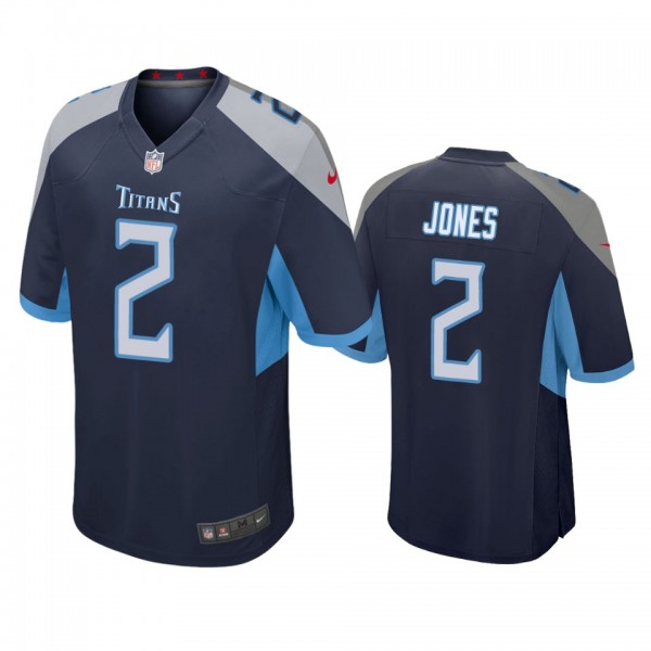 Tennessee Titans Julio Jones Navy Game Jersey