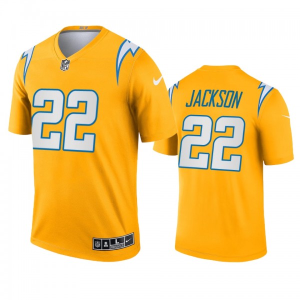 Los Angeles Chargers Justin Jackson Gold 2021 Inve...