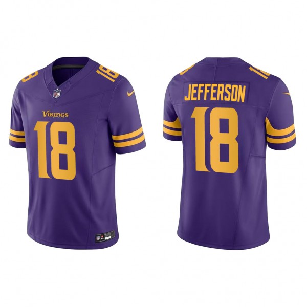 Men's Minnesota Vikings Justin Jefferson Purple Va...