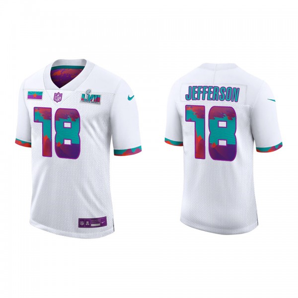 Justin Jefferson Super Bowl LVII Nike White Limite...