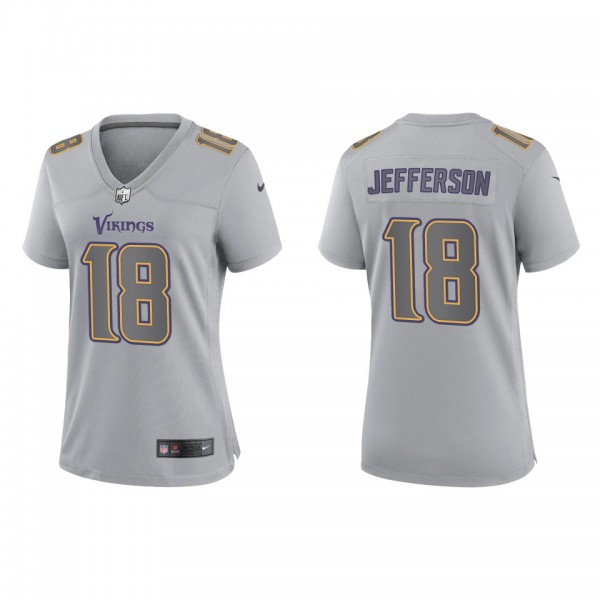 Justin Jefferson Women's Minnesota Vikings Gray At...