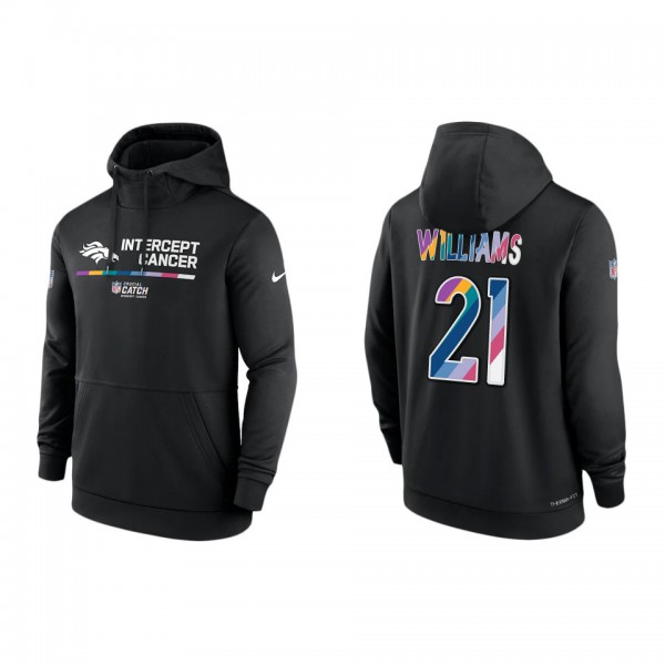 K'Waun Williams Denver Broncos 2022 Crucial Catch Therma Performance Pullover Hoodie