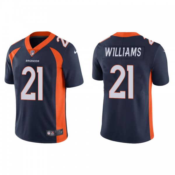 Men's Denver Broncos K'Waun Williams Navy Vapor Limited Jersey