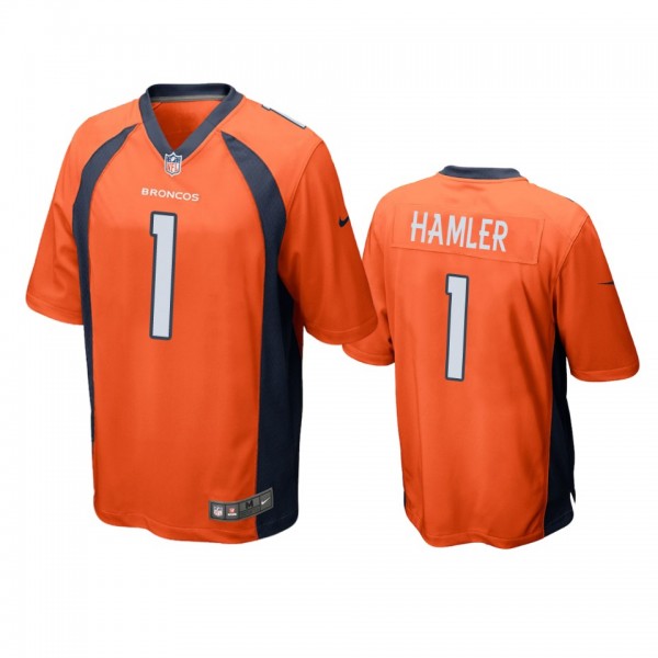 Denver Broncos K.J. Hamler Orange Game Jersey