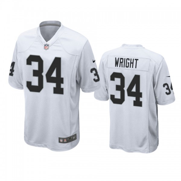 Las Vegas Raiders K.J. Wright White Game Jersey