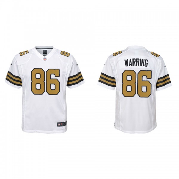 Youth Kahale Warring New Orleans Saints White Alte...