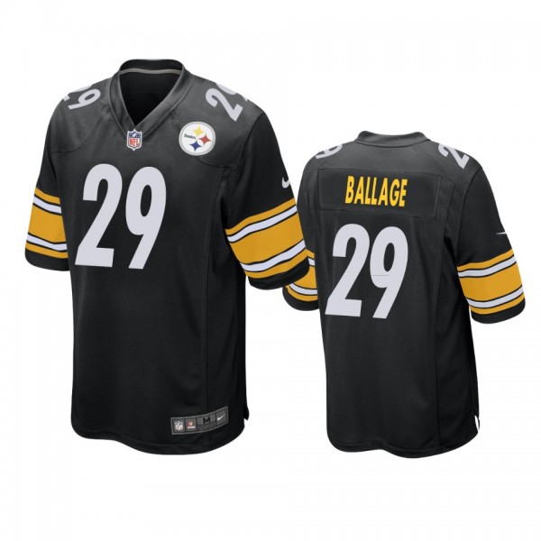 Pittsburgh Steelers Kalen Ballage Black Game Jerse...