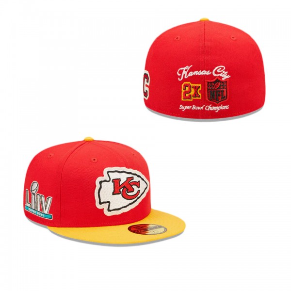 Kansas City Chiefs Letterman 59FIFTY Fitted Hat