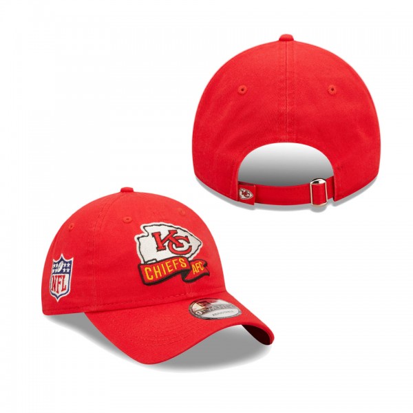 Men's Kansas City Chiefs Red OTC 2022 Sideline 9TWENTY Adjustable Hat