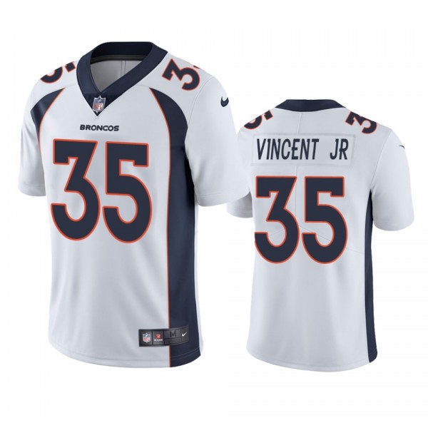 Kary Vincent Jr. Denver Broncos White Vapor Limite...