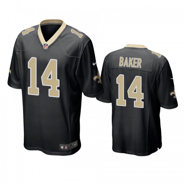 New Orleans Saints Kawaan Baker Black Game Jersey