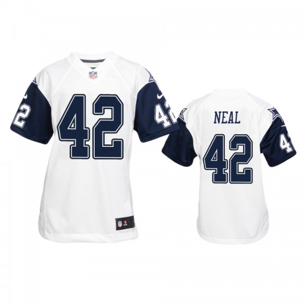 Dallas Cowboys Keanu Neal White Color Rush Game Je...