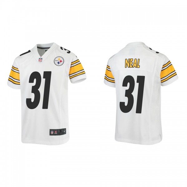 Youth Pittsburgh Steelers Keanu Neal White Game Je...