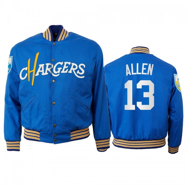 Los Angeles Chargers Keenan Allen Royal 1960 Authentic Vintage Full-Snap Jacket