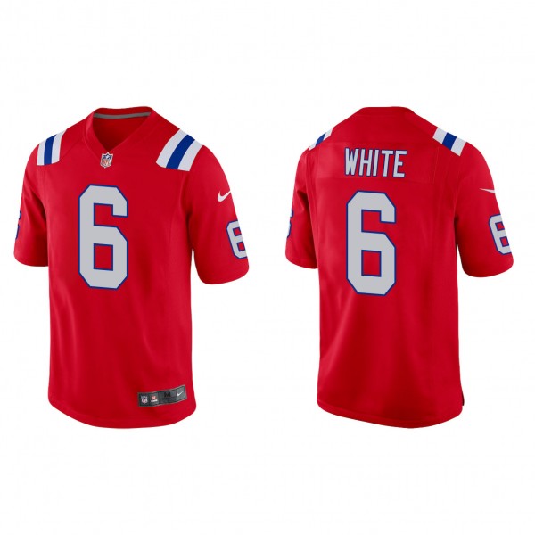 Men's New England Patriots Keion White Red 2023 NF...