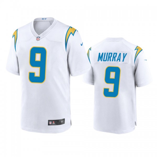 Los Angeles Chargers Kenneth Murray White Game Jer...