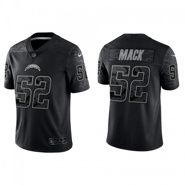 Khalil Mack Los Angeles Chargers Black Reflective ...
