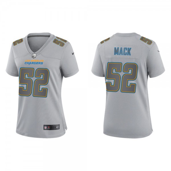 Khalil Mack Women's Los Angeles Chargers Gray Atmo...