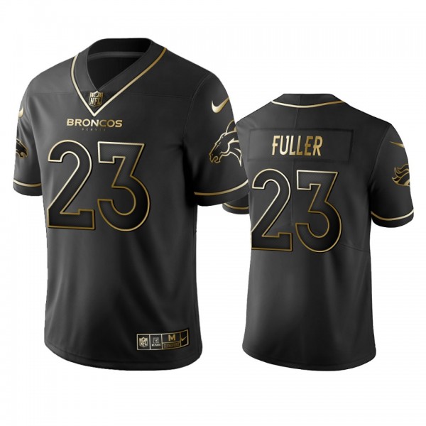 Kyle Fuller Broncos Black Golden Edition Vapor Lim...