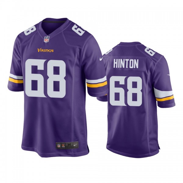 Minnesota Vikings Kyle Hinton Purple Game Jersey