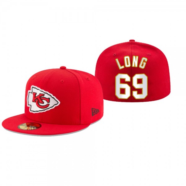 Kansas City Chiefs Kyle Long Red Omaha 59FIFTY Fit...