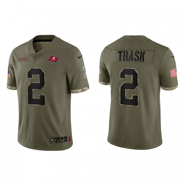 Kyle Trask Tampa Bay Buccaneers Olive 2022 Salute To Service Limited Jersey