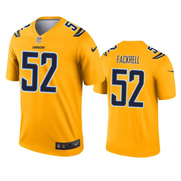 Los Angeles Chargers Kyler Fackrell Gold Inverted ...