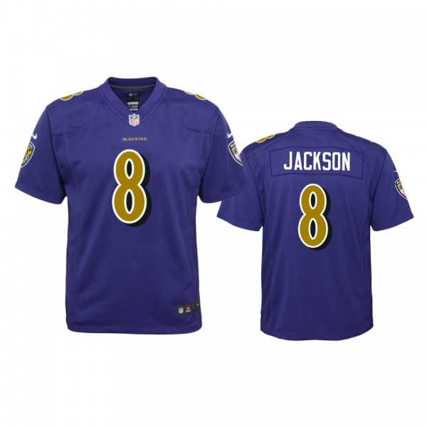 Baltimore Ravens Lamar Jackson Purple Color Rush G...
