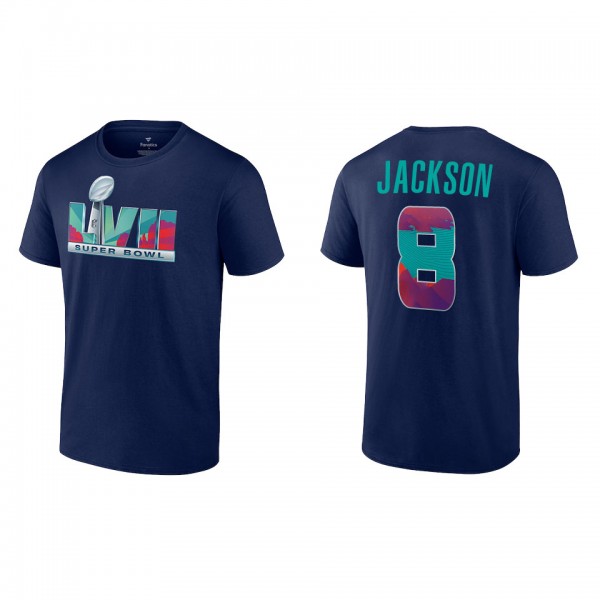 Lamar Jackson Super Bowl LVII Nike Navy T-Shirt